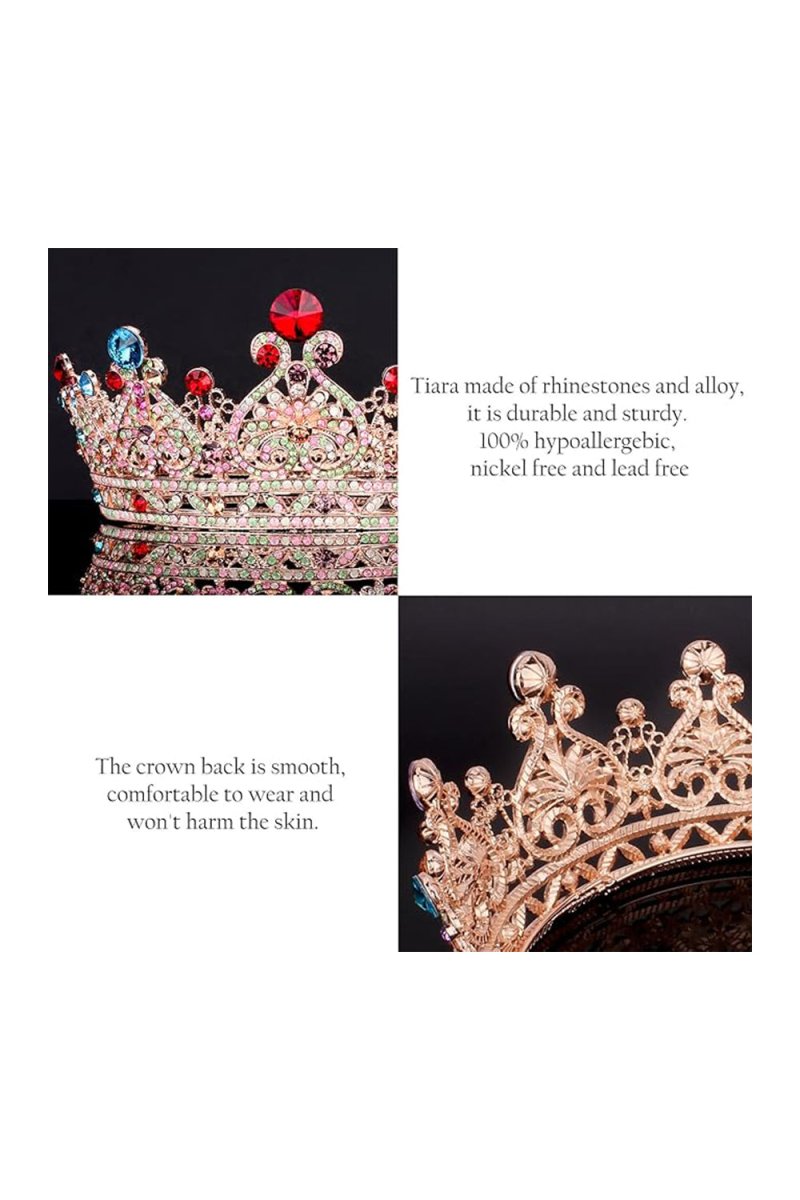 Crystal Full Round Wedding Crown - KissProm