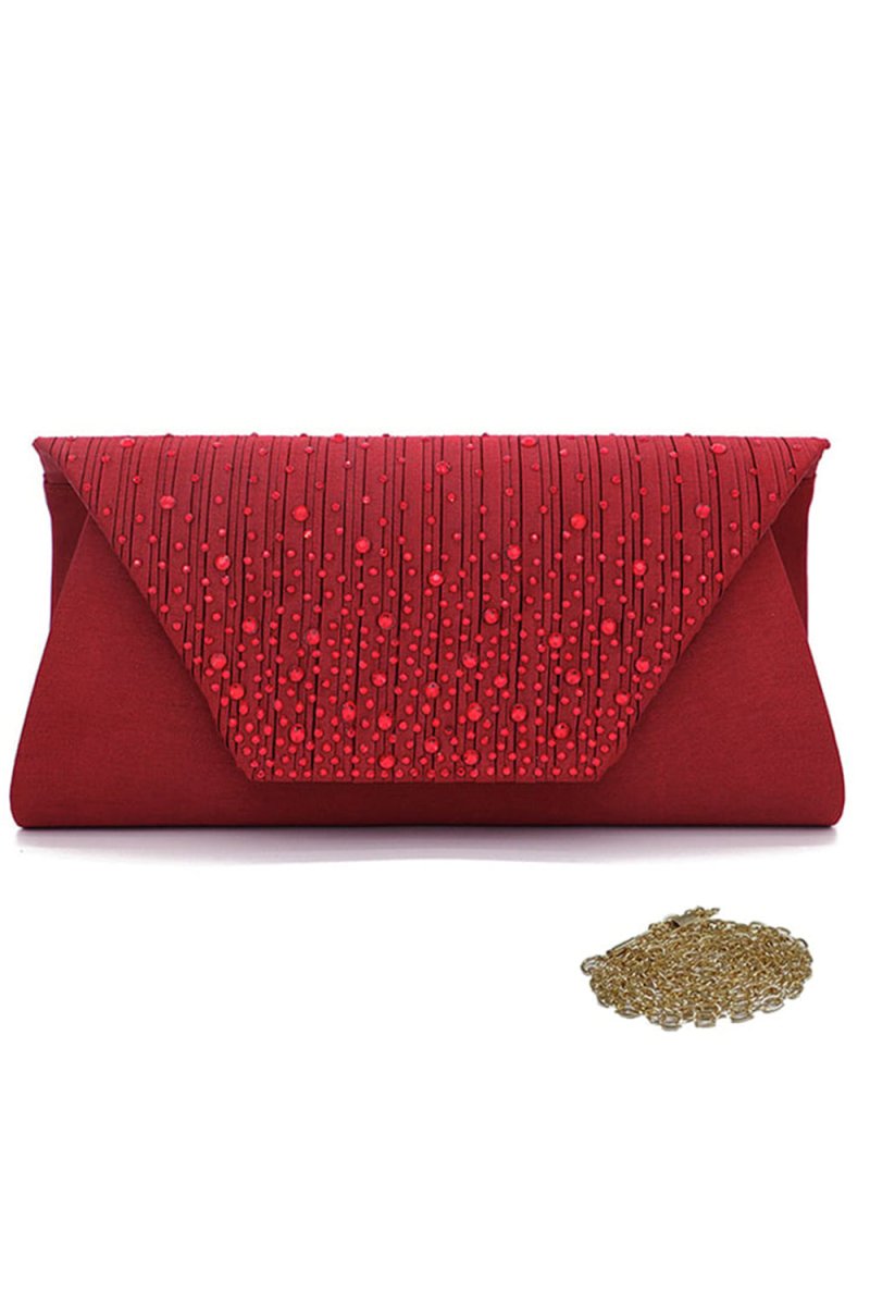 Crystal/ Rhinestone Hinge Clutch Bags - KissProm