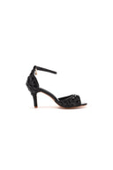 Crystal Rhinestone Peep Toe High Heels Ankle Strap Sandals – Shoes by KissProm | Available at KissProm
