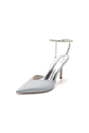 Crystal Strap Pointed Toe High Heels - KissProm