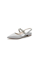 Crystal Strap Pointed Toe Low Heels – Shoes by KissProm | Available at KissProm