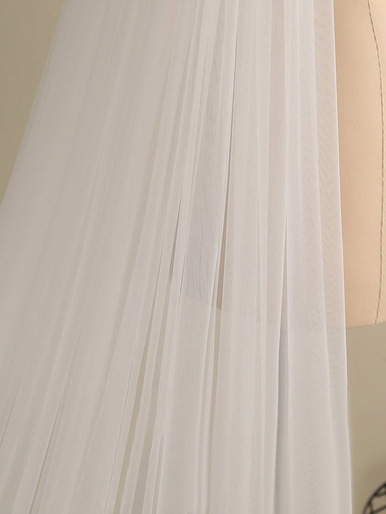 Cute Butterfly Cathedral Veil Bridal Veil Wedding Veil - KissProm