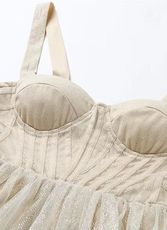 Makayla |A line Sweetheart Sparkling Tulle Homecoming Dress