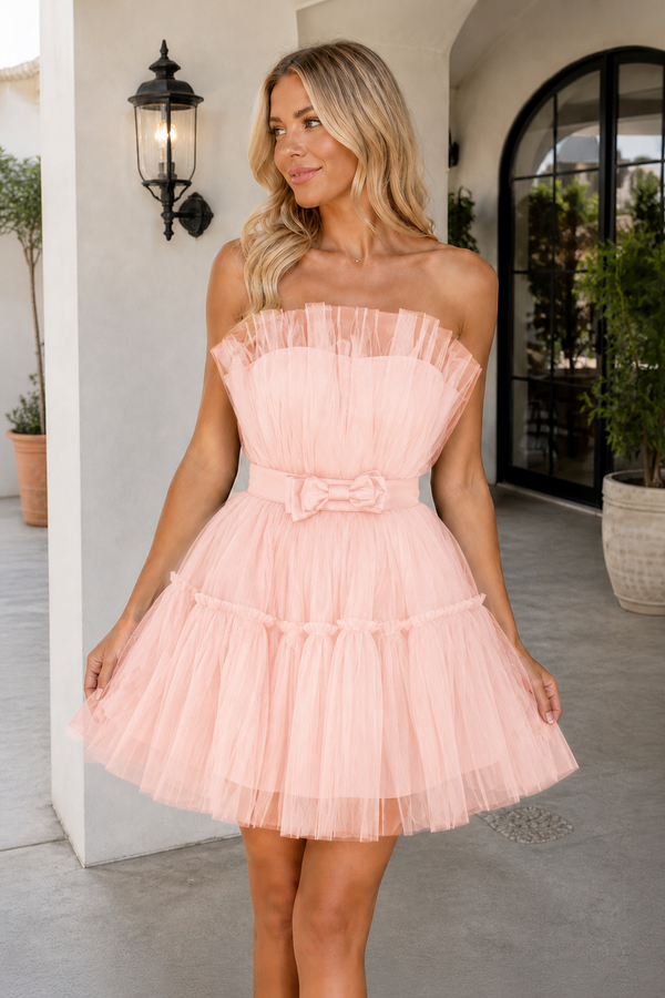 Cute A Line Strapless Black Short Homecoming Dress