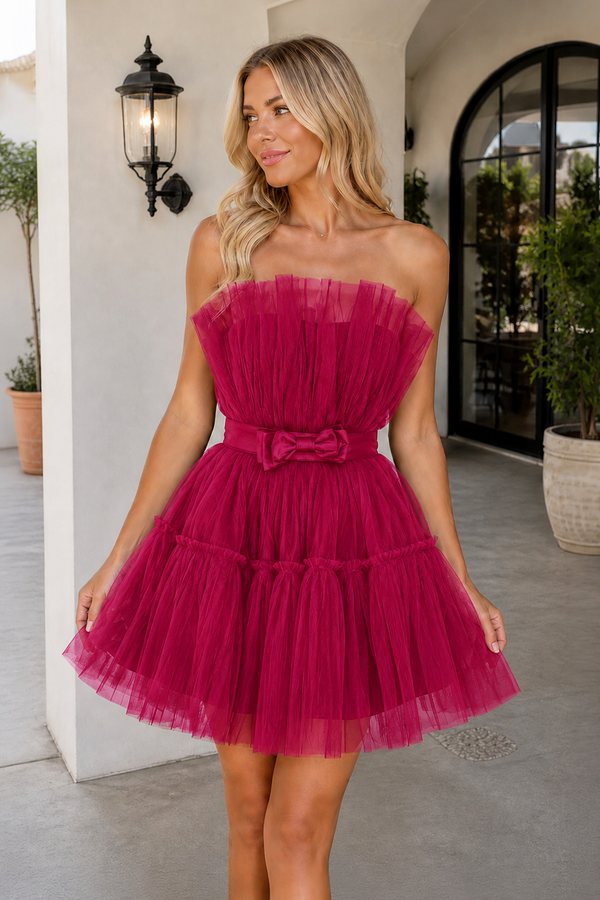 Cute A Line Strapless Black Short Homecoming Dress