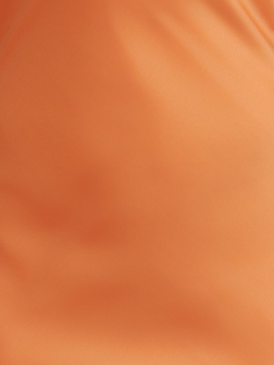 Cybelle | Orange - Strapless Satin Sheath Short Homecoming Dress