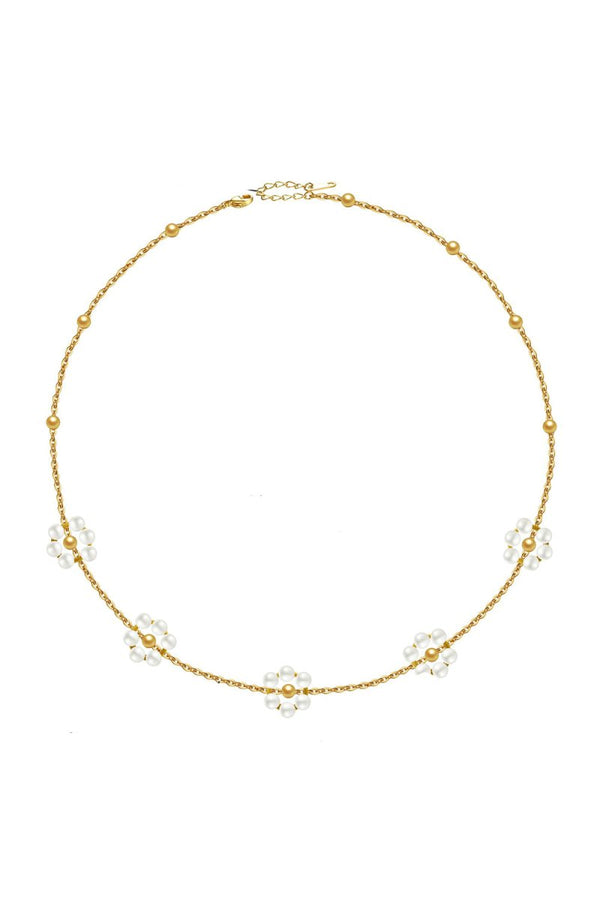 Daisy Pearl Necklace