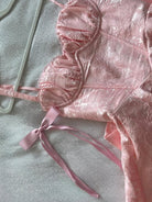 Danika | Pink - A Line Spaghetti Straps Ruffles Homecoming Dresses with Back Bow