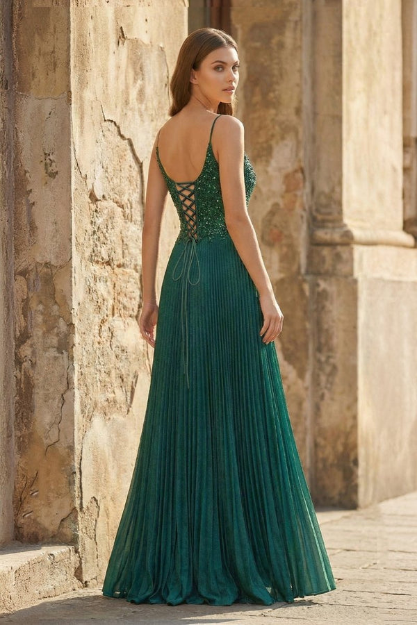 Rose Pink A - line Floor Length Glitter Jersey Prom Dress with Appliques and Sequins - KissProm