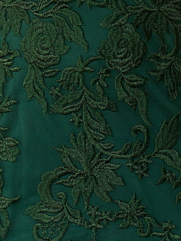 Elsie | Dark Green Sheath Lace Short Homecoming Dresses