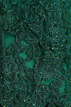 Dark Green Spaghetti Straps Cross Back Bodycon Short Mini Homecoming Dresses - KISSPROM