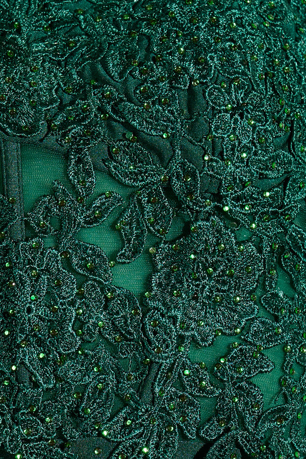 Dark Green Spaghetti Straps Cross Back Bodycon Short Mini Homecoming Dresses - KISSPROM