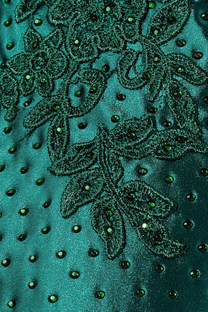 Dark Green Scoop Neck Short Tight Homecoming Dresses with Beading- KISSPROM