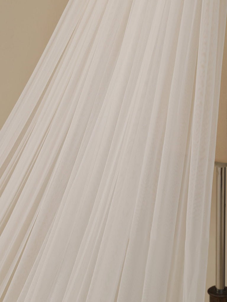 Delicated Flower Lace Cathedral Veil Bridal Veil Wedding Veil - KissProm