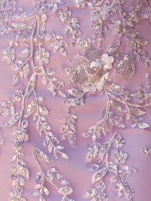 Dori | Lilac - Bodycon Spaghetti Straps Sequined Homecoming Dresses with Lace Appliques