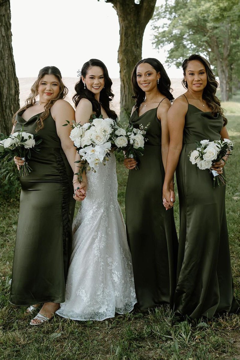 slim fit dress slacks Lisa Multiway Chiffon Gown | Hunter Green | Debs & Prom main image 0