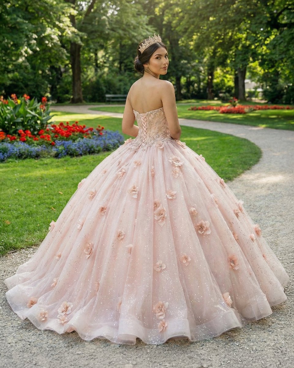 Ball Gown Organza Sweetheart Pink Quinceanera Dress Pink / 0 Ball Gown Organza Sweetheart Pink Quinceanera Dress Pink / 0