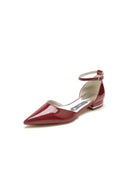 Black Low - Heeled Shoes with Metal Strap - KissProm