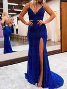 Elegant Royal Blue Mermaid Long Party Dress - KissProm