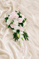 Elegant Silk Roses Wedding Flowers Bouquets in Pink - KissProm Accessories