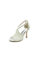 Elegant Simple Open Point Toe Lace Wedding Shoes - KissProm