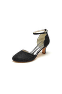 Elegant White Lace High Heels with Hollow - out Design - KissProm