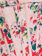 Elvy | Pink - A Line Sweetheart Floral Satin Bubble Hem Homecoming Dresses with Sequins