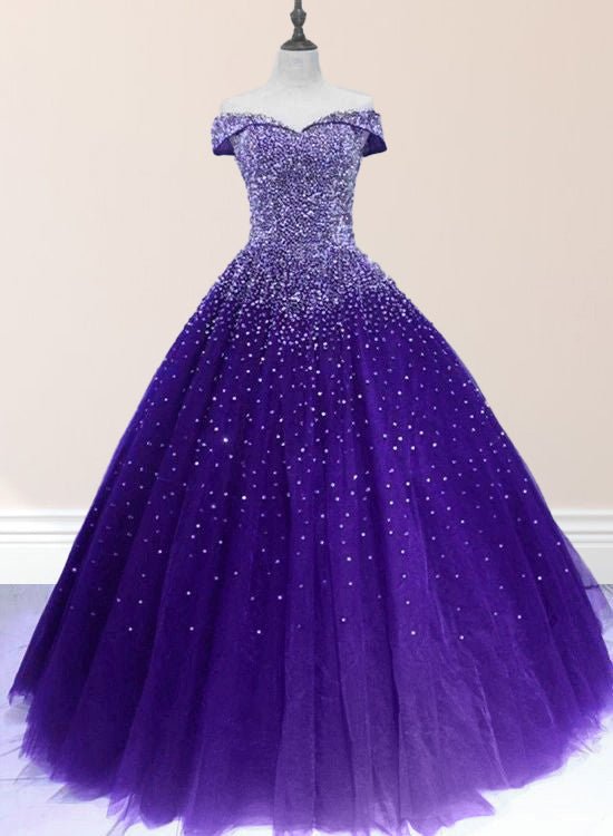 Emerald Green Sequin Prom Dresses Beaded Quinceanera Dresses