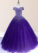 Emerald Green Sequin Prom Dresses Beaded Quinceanera Dresses