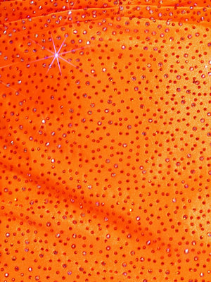 Eos | Bright Orange  - Sheath Sweetheart Sequined Cut Out Short Homecoming Dresses