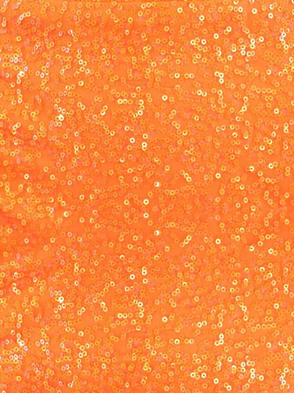 Bodycon Short Orange Scoop Neck Sequins Mini Party Dresses - KissProm