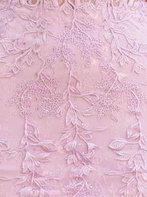 Ethel |Sheath Lace Strapless Homecoming Dress with Appliques - KissProm