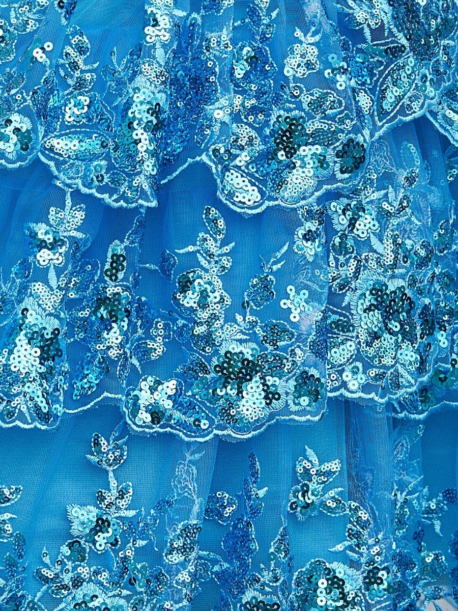 Everly | Peacock - A-Line Sweetheart Tiered Short Homecoming Dress