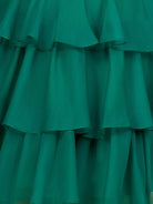Fenara | Green - Strapless A Line Chiffon Ruffles Homecoming Dresses With Flower