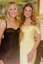 Finara | Coral - Off The Shoulder Sheath Satin Long Prom Dresses - KissProm