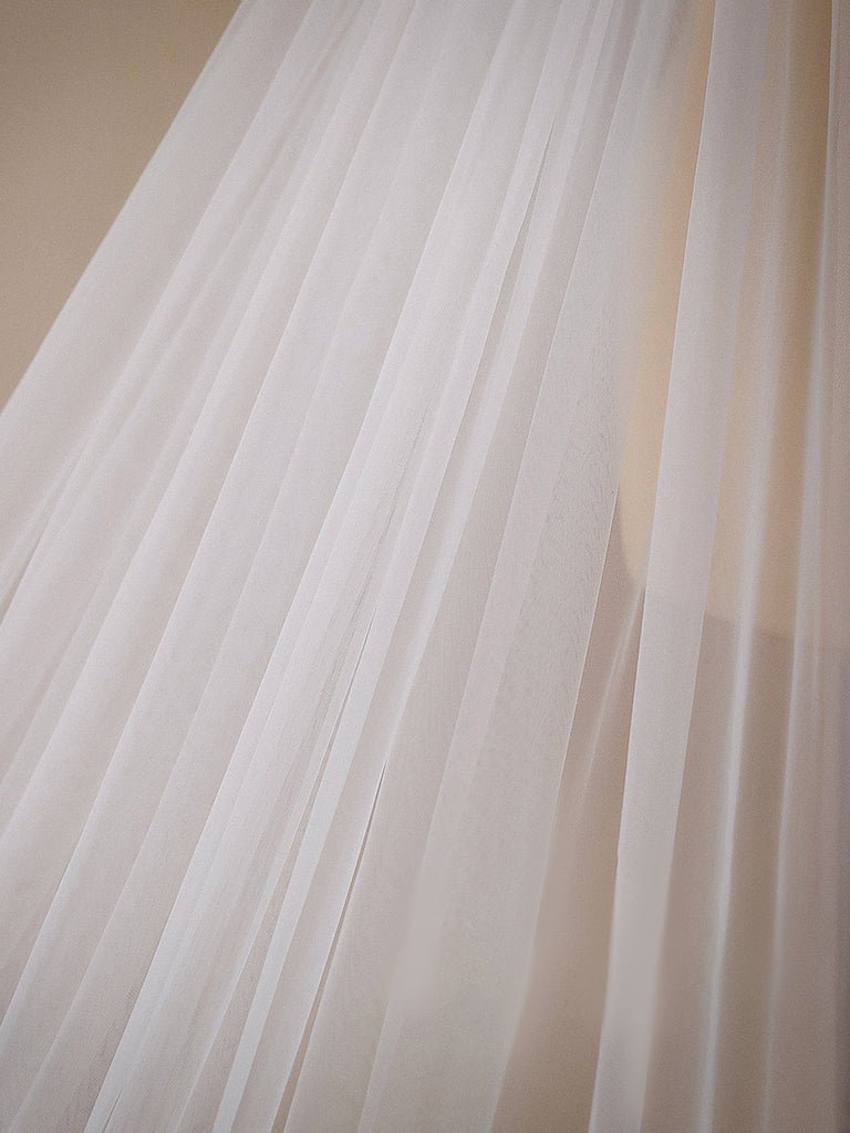 Flower Lace Cathedral Veil Bridal Veil Wedding Veil - KissProm