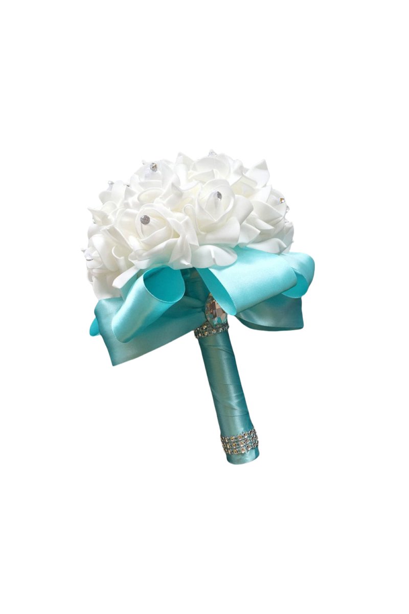 Foam Artificial Roses Wedding Flower Bouquets