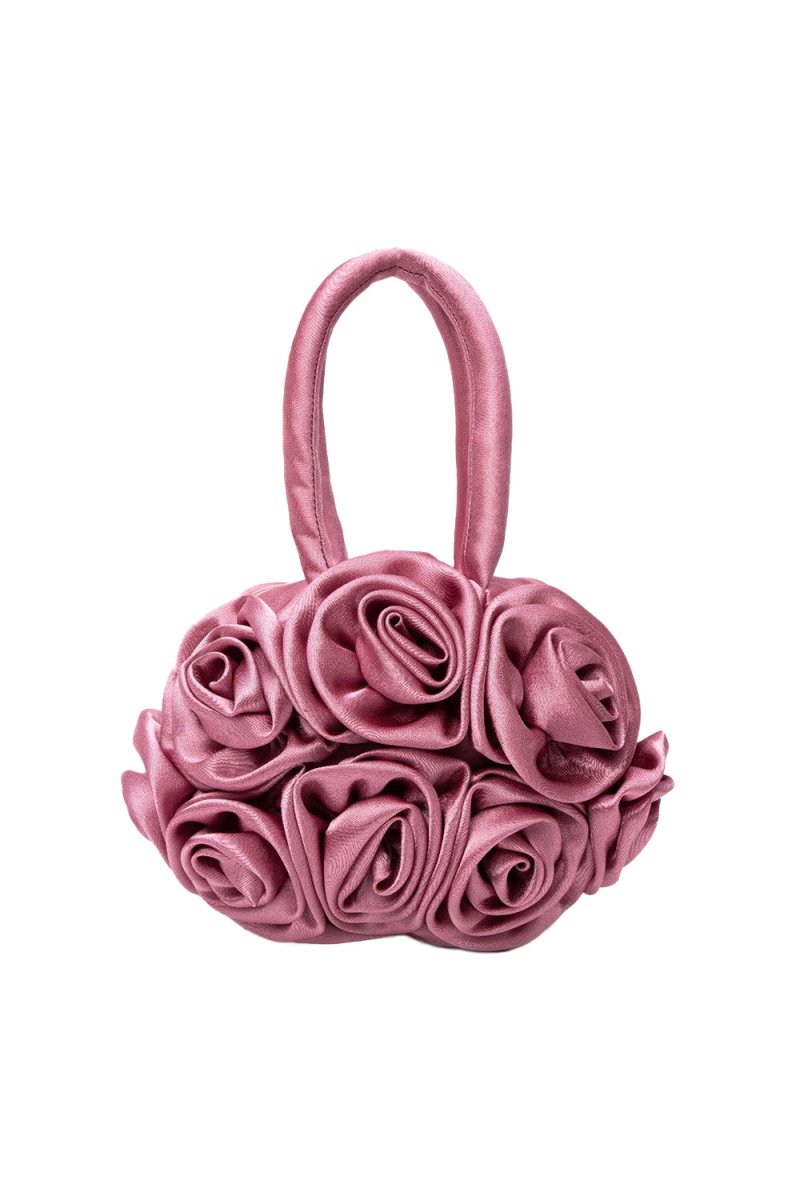 Francine Satin Flower Handbag - KissProm