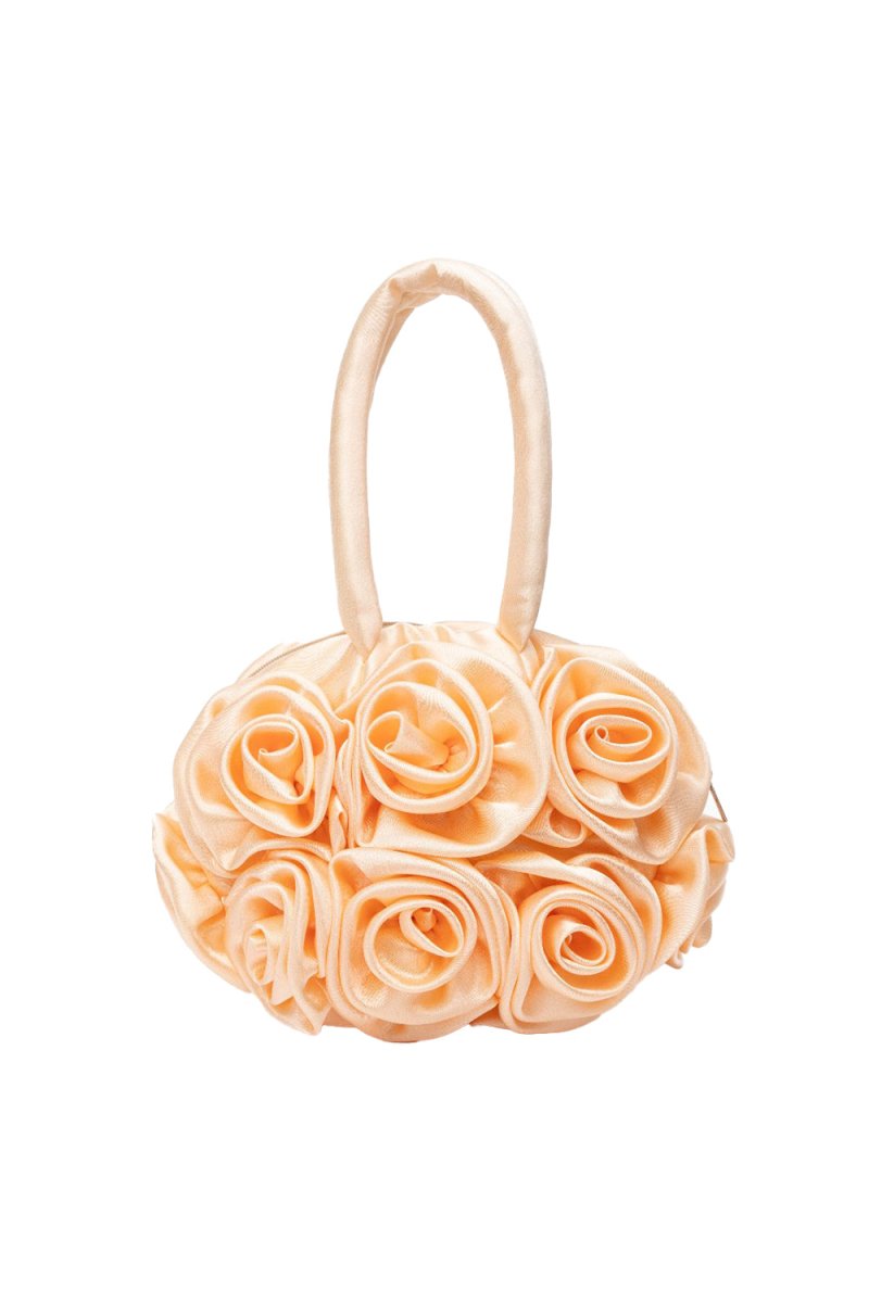 Francine Satin Flower Handbag - KissProm