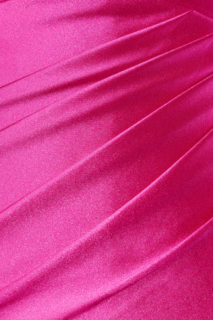 Fuchsia Sheath Sweetheart Satin Cut Out Short Homecoming Dresses-KISSPROM