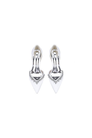 Fuchsia High Heels with Sparkling Crystal Embellishments - KissProm