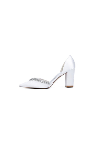 Fuchsia High Heels with Sparkling Crystal Embellishments - KissProm