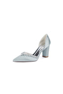 Fuchsia High Heels with Sparkling Crystal Embellishments - KissProm