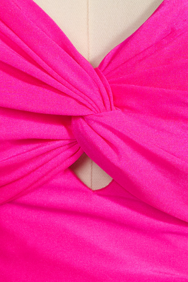 Fuchsia Straps Hot Pink Sheath Short Homecoming Dress - KISSPROM