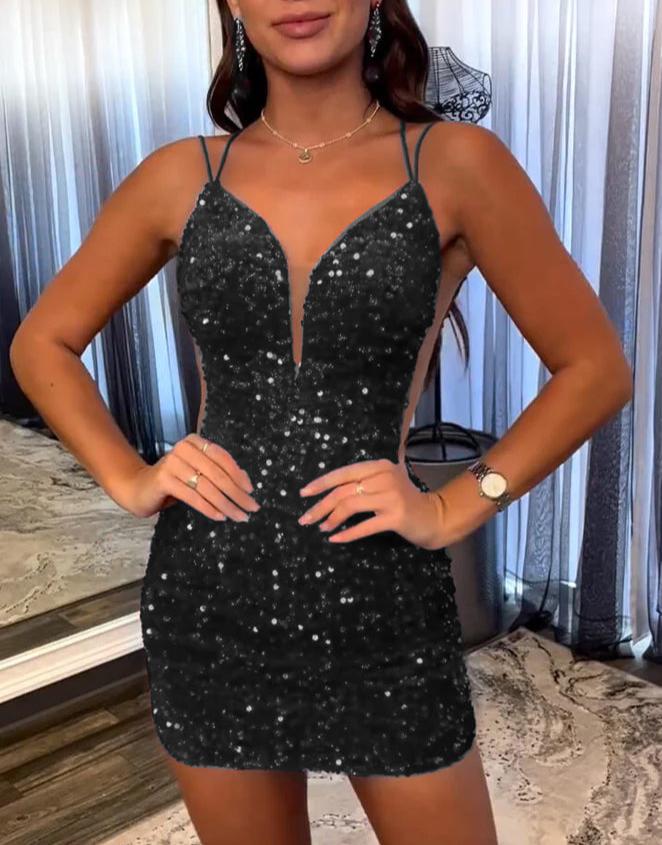 Ph5 Dress Sequin MAYA WAVY ASYMMETRIC DRESS WITH SEQUINS PH5 Paisley Sheath Fuchsia V Neck Sequin Homecoming Dress Black / 8 Ph5 Dress Sequin MAYA WAVY ASYMMETRIC DRESS WITH SEQUINS PH5 Paisley Sheath Fuchsia V Neck Sequin Homecoming Dress Black / 8