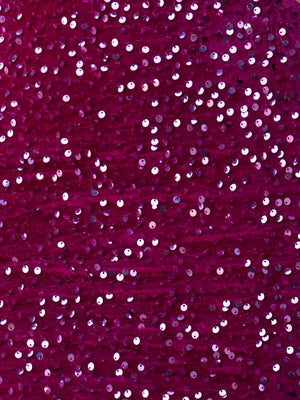 Paisley |Sheath Fuchsia Sequin Homecoming Dress