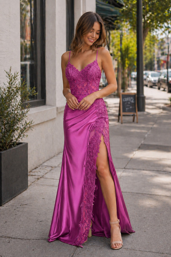 Beatrice Sheath Black Long Appliques Prom Dress with Spaghetti Straps Beatrice Sheath Black Long Appliques Prom Dress with Spaghetti Straps