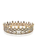 Full Crystal King Prom Tiara - KissProm
