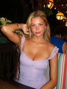 Gema | Lilac - Spaghetti Straps Sheath Lace Short Homecoming Dress With Slit