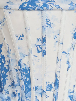 Sky Blue - A Line Sweetheart Floral Chiffon Corset Ruffled Homecoming Dresses – Homecoming Dresses by KissProm | Available at KissProm